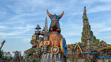 Isle of Berk entrance at Epic Universe
