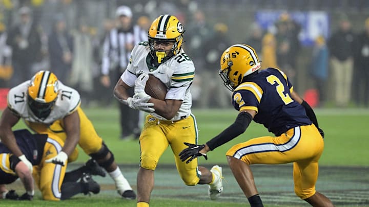 St. Edward running back Brandon White runs the ball in the 2023 OHSAA Division I state championship game.