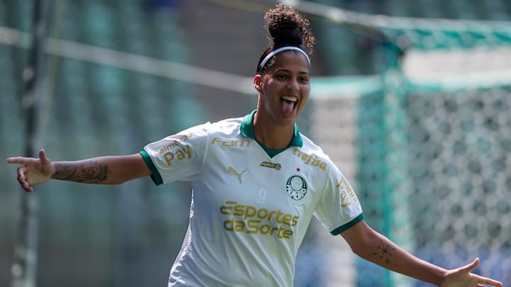 Amanda Gutierres, atacante do Palmeiras em 2024