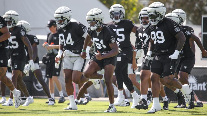 Las Vegas Raiders Christian Wilkins, Malcom Koonce, Nesta Jade Silvera