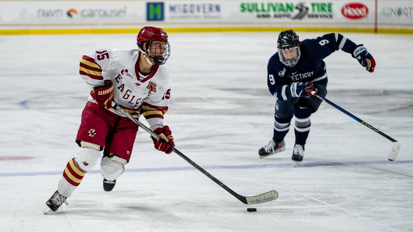 No. 3 Boston College Men’s Hockey Secures Overtime Win Over UConn