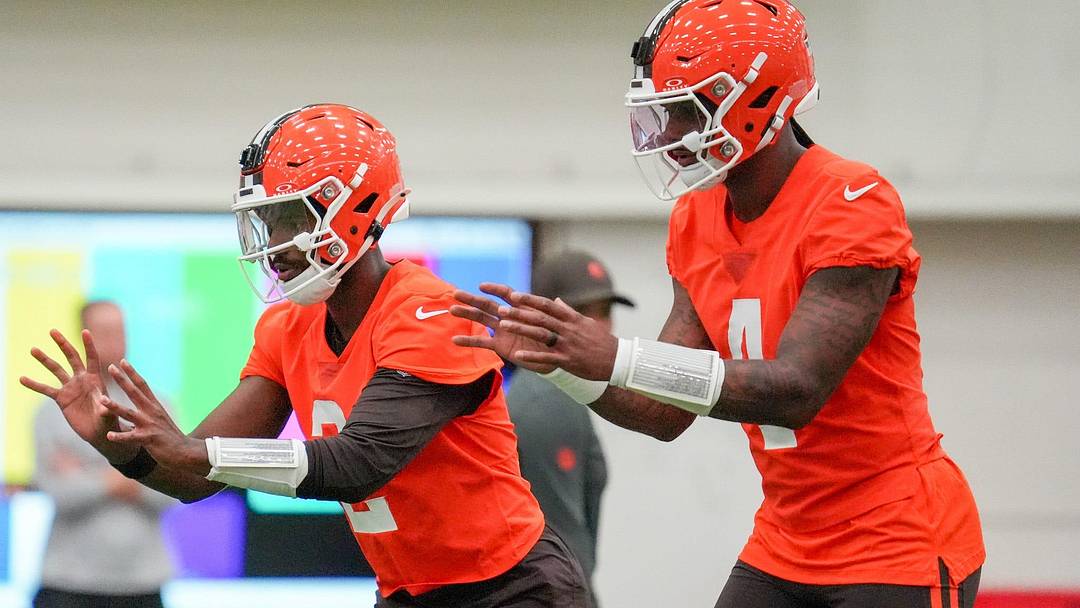 Quarterbacks Shedeur Sanders and Deshaun Watson
