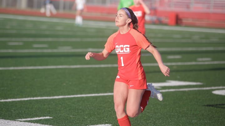 Dallas Center-Grimes' Alexandra Hofbauer had the winning goal in the Class 2A Iowa girls state soccer championship game.