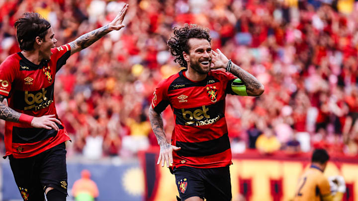 Chrystian Barletta e Lucas Lima, jogadores do Sport em 202