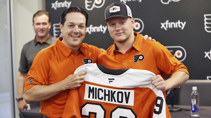 Marvel Michkov will make his Flyers debut in the first of two rookie games. (Philadelphia Flyers)