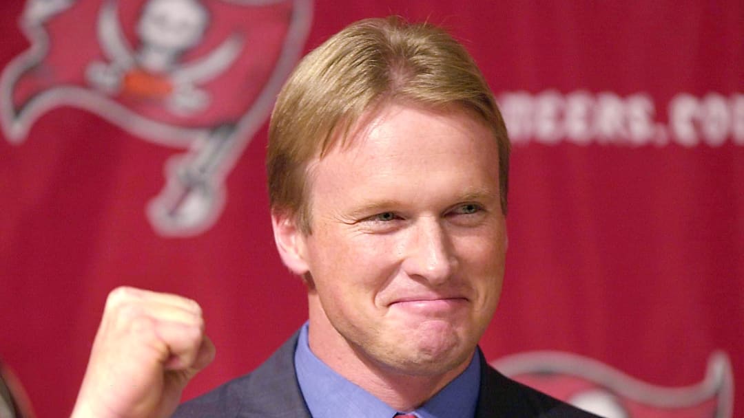 Tampa Bay Buccaneers' new Head Coach Jon Gruden ce