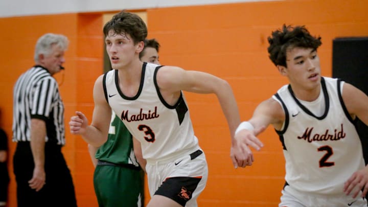 Toryn Severson (3) and Brody Buck have Madrid rolling to start the year. 