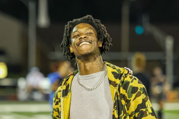 Detroit Lions wide receiver Jameson Williams had his number retired by Cardinal Ritter College Prep on Friday, Aug. 30, 2024.