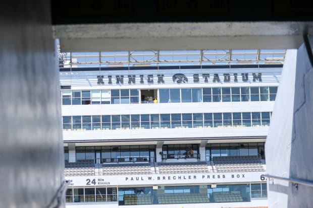 Kinnick Stadium press box. (Rob Howe/HN) 