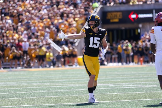 Iowa WR Reece Vander Zee (Rob Howe/HN) 