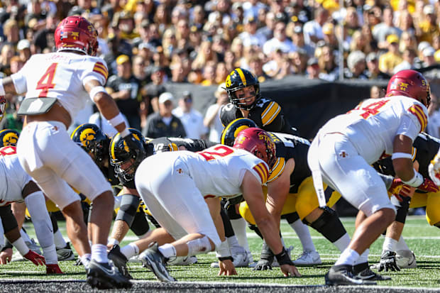 Iowa QB Cade McNamara. (Rob Howe/HN) 