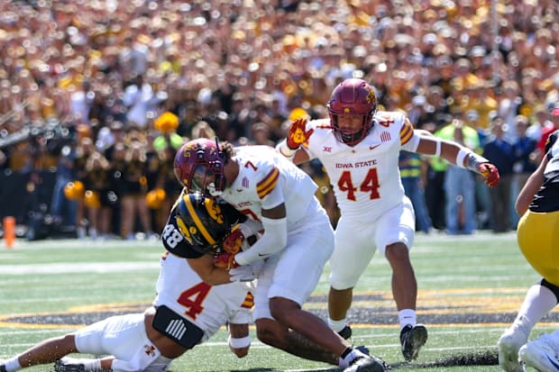 Iowa State DB Malik Verdon (7). (Rob Howe/HN) 