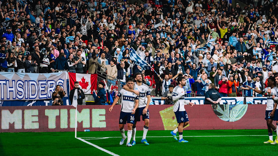 Thomas Müller (left) and Sebastian Berhalter (right) led Vancouver Whitecaps to a late comeback win over rivals Portland Timb