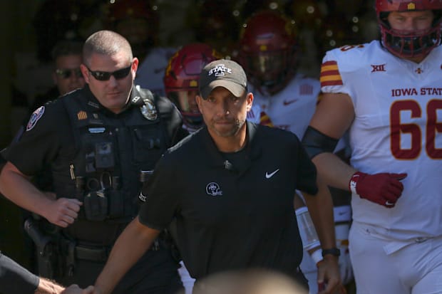 Iowa State coach Matt Campbell. (Rob Howe/HN) 