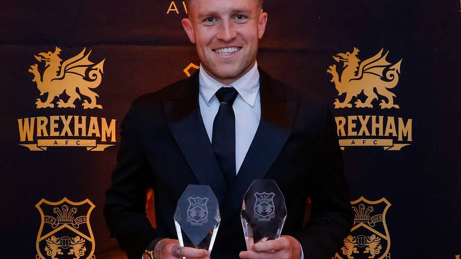 Josh Windass was named Wrexham Player of the Season for the 2025/26 campaign.
