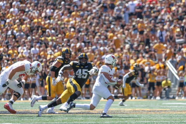 Iowa DL Deontae Craig (Rob Howe/HN) 