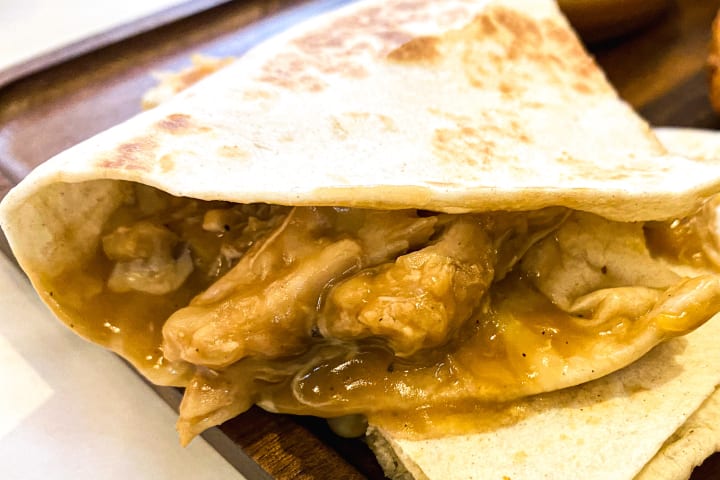 KFC Chicken Quesadilla