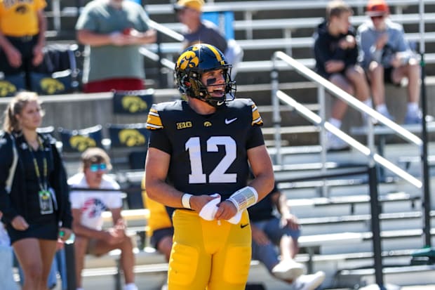 Iowa QB Cade McNamara. (Rob Howe/HN) 