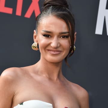 Kristin Juszczyk at Netflix's "Receiver" premiere held at the Tudum Theater on July 9, 2024 in Los Angeles, California.