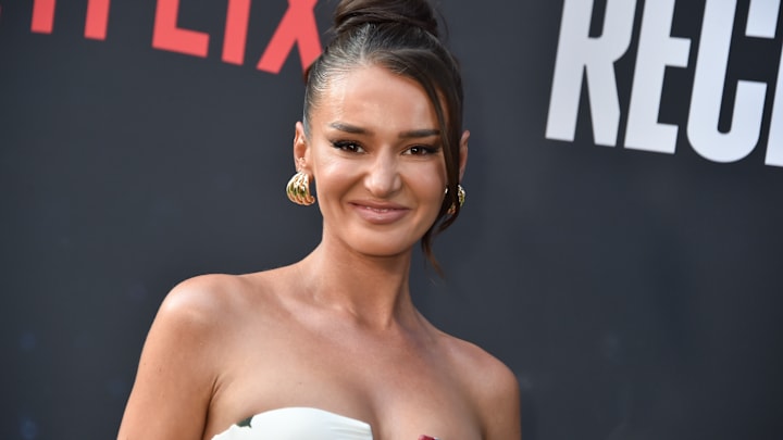 Kristin Juszczyk at Netflix's "Receiver" premiere held at the Tudum Theater on July 9, 2024 in Los Angeles, California.
