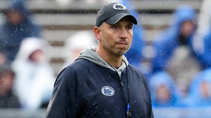 Apr 25, 2026; University Park, PA, USA; Penn State Nittany Lions head coach Matt Campbell walks on the field during the Penn State Blue-White Spring game at Beaver Stadium. Mandatory Credit: Matthew O'Haren-Imagn Images