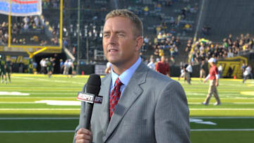 Oct 2, 2010; Eugene, OR, USA;  ESPN analyst Kirk Herbstreit attends the NCAA football game between the Stanford Cardinal and the Oregon Ducks at Autzen Stadium.