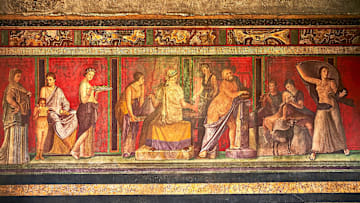 A famous fresco in Pompeii’s Villa of the Mysteries.