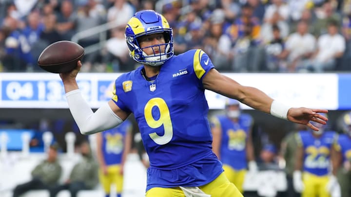 Rams QB Matthew Stafford faces the San Francisco 49ers in Week 10.
