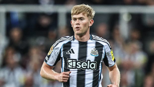 Newcastle defender Lewis Hall