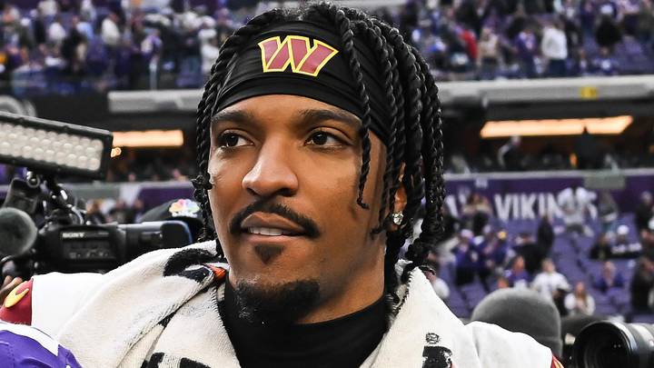 Washington Commanders quarterback Jayden Daniels