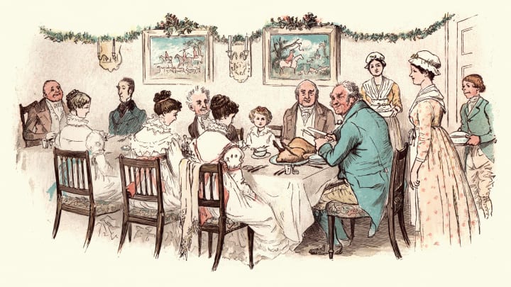 illustration from randolph caldecott's 'the curmudgeons' christmas'