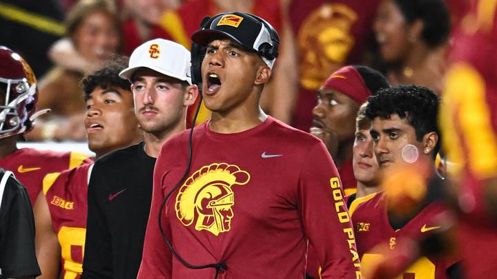 USC Trojans defensive coordinator D'Anton Lynn