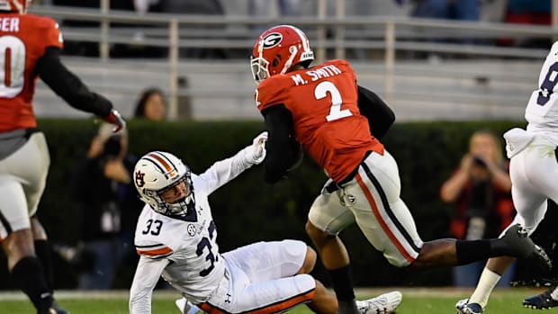 Georgia Bulldogs defensive back Maurice Smith
