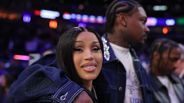 Cardi B and Stefon Diggs at Madison Square Garden