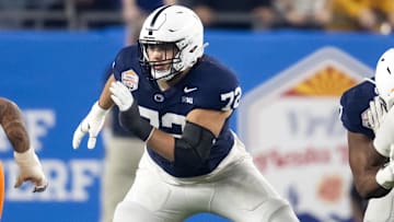 Penn State Nittany Lions offensive lineman Nolan Rucci (72)
