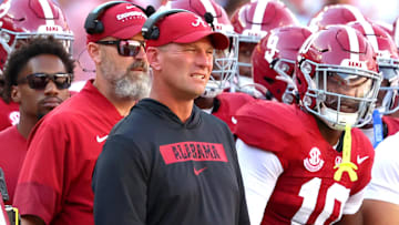Alabama Crimson Tide head coach Kalen DeBoer