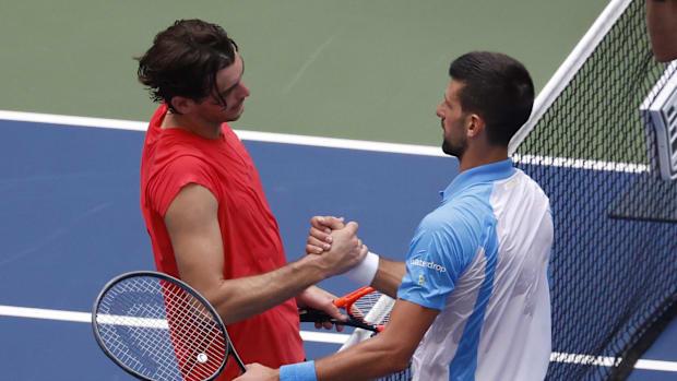 Taylor Fritz and Novak Djokovic