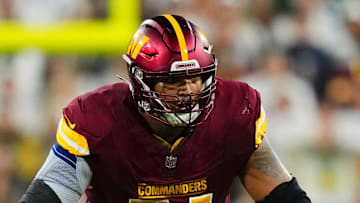 Washington Commanders offensive lineman Brandon Coleman