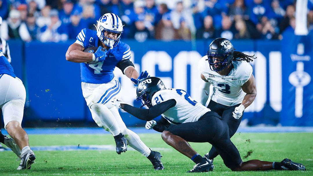 BYU RB LJ Martin against TCU BYU RB LJ Martin against TCU