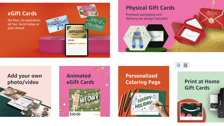 Best last-minute gifts: Amazon Gift Cards