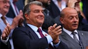 Laporta was proud of Barcelona's haul at the ceremony