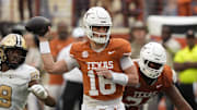 Texas quarterback Arch Manning and the Longhorns face Georgia in a new SEC matchup.