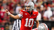 Ohio State Buckeyes quarterback Julian Sayin has led his team to an 11-0 record to start the season.