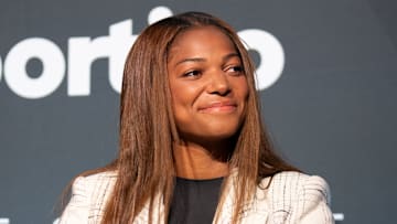 Gabby Thomas at The Sportico House at SXSW in Austin, Texas in March 2025.