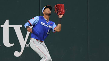 Philadelphia Phillies top outfield prospect Justin Crawford has been included in trade talks this offseason