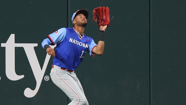 Philadelphia Phillies top outfield prospect Justin Crawford has been included in trade talks this offseason