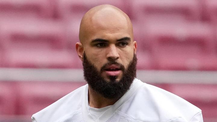 Nov 14, 2025; Madrid, Spain; Miami Dolphins tight end Julian Hill (89) during practice at Estadio Riyadh Air Metropolitano. Mandatory Credit: Kirby Lee-Imagn Images
