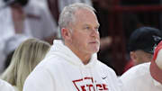 Arkansas Razorbacks athletics director Hunter Yurachek during the game against the Duke Blue Devils at Bud Walton Arena.