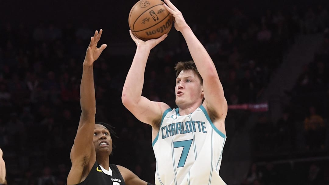 Charlotte Hornets wing Kon Knueppel. Charlotte Hornets wing Kon Knueppel.