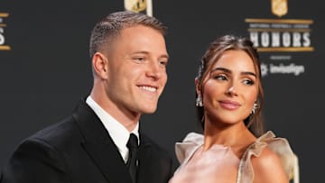 Christian McCaffrey and Olivia Culpo